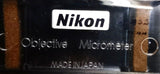Nikon 0.01mm Objective Micrometer Lens