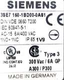 Siemens 3SE7 160-1BD00-0AS1 Emergency Stop Switch Type 3 6A AC-15 400VAC IP65