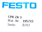 Festo CPX-ZA-3 Tie Rod 3 Fold Steel 172.3mm Length