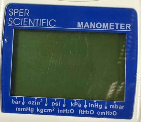 Sper Unit Sper Scientific 840081 Manometer