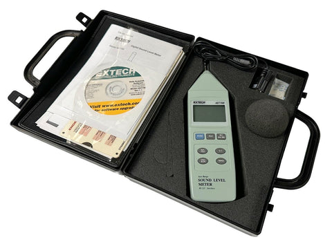 Extech 407768 Sound Level Meter Auto Range w/ Case