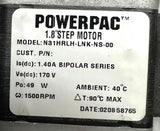 Pacific Scientific K31HRLH-LNK-NS-00 PowerPac Stepper Motor 170VDC 49W 1.4A