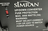 Simran SM-3000DE Up/Down Converter 3000W 110/220V