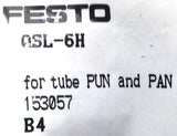 Festo QSL-6H Push To Connect Connector B4 153057 (Bag of 10)