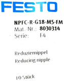 Festo NPFC-R-G18-M5-FM Reducing Nipple (Bag of 10) Ser F4