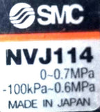 SMC NVJ114 Solenoid Valve 0~0.7MPa -100kPa~0.6MPa