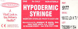 Popper & Sons Perfektum 5177 Hypodermic Syringe T5100-1 100CC