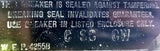 Underwriters Laboratories E-7819 Circuit Breaker 1532386A 2P 125-230VDC 250VAC