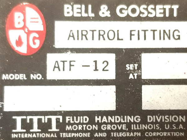 Raccordo Per Caldaia Bell & Gossett ABF Airtrol ABF-16 - Nuovo, Unbranded/Generic