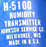 Johnson Controls H-5100-201 Humidity Transmitter H-5100