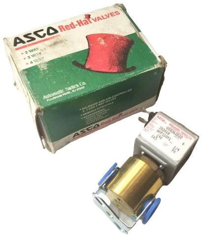 Asco US8262022 Solenoid Valve 6W 140psi Air 160psi Water 90psi Lt. Oil 1/4" Pipe