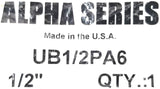 Alpha Series UB1/2PA6 U-Bolt Assembly 1/2"