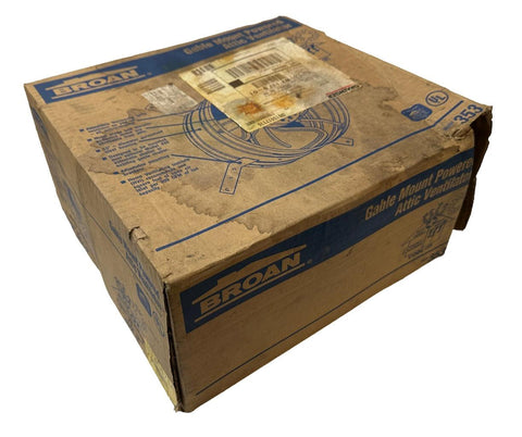 Broan 4C671A Gable Mount Powered Attic Ventilator Fan Exhaust 15"