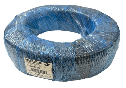 Superflex 3/4" x 100' Suction Vacuum Hose Clear Black 5034CLBK