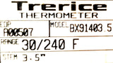 Trerice BX91403.5 Thermometer A00507 30-240°F 3.5" Stem