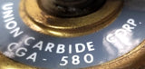Union Carbide Oxweld R-21101 Gas Regulator CGA-580 77B2 W/ Two Gauges