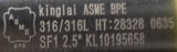 Kinglai ASME 28328 0635 End KL10195658 2.5" BPE SF1 316/316L