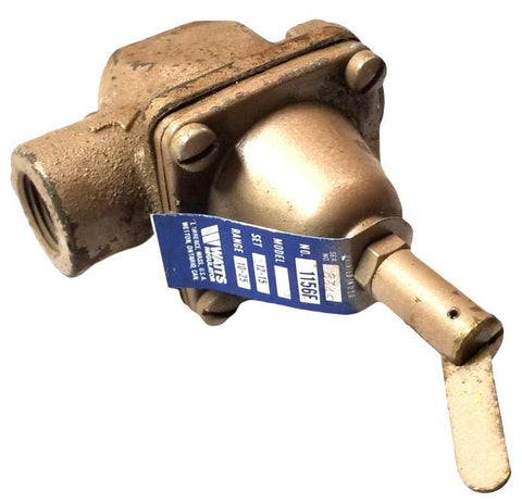 Watts 1156F Boil Feed Regulator 12-15 Set 10-25 Range