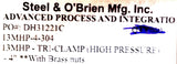 Steel & O'Brien 13MHP-4-304 High Pressure Tri-Clamp 13MHP 4" (Set of 3)