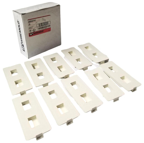 Wiremold 5507FRJ Flush Mount Faceplate Ivory (Lot of 10)