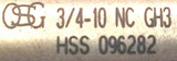 OSG 3/4-10 NC Tap GH3 HSS 096282