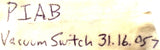 Piab 31.16.057 Vacuum Switch PNP NO