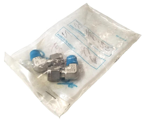 Swagelok SS-400-2-2 Elbow Connector 1/4" x 1/8" (Lot of 2)