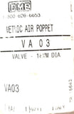 DME VA03 Metric Air Poppet Valve 18mm Diameter