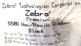 Zebra 05586BK11045 Wax Resin Ribbon Black 110mm x 450m 4.33" x 1,476'