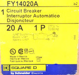 Square D FY14020A Circuit Breaker 20A 1P 277V 50-60Hz