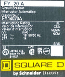 Square D FY14020A Circuit Breaker 20A 1P 277V 50-60Hz