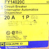 Square D FY14020C Circuit Breaker 20A 1P 277V 50-60Hz