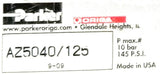 Parker Origa AZ5040 / 125 Pneumatic Cylinder 145Psi Max