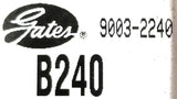 Gates B240 Hi-Power II Smooth V-Belt 9003-2240