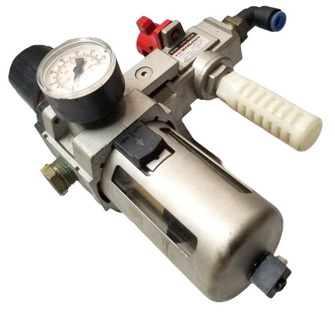 SMC NAW4000 Filter Regulator 1-120Psi W/ SMC NVHS4500 3 Way Lockout Valve