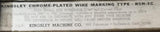 Kingsley RSN-XC Chrome-Plated Wire Marking Type 1/16" Tall (Box of 8)