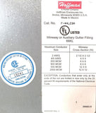 Hoffman F-44LE9A Wireway Auxiliary Gutter Fitting 66KL Rev J