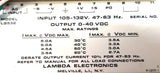 Lambda LQ532 Regulated Power Supply Input 105-132V 47-63Hz Output 0-40VDC 5A Max