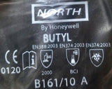 Honeywell North B161 / 10A Butyl Chemical Resistant Gloves (Lot of 5 Pairs)