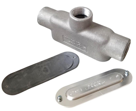 Crouse-Hinds TB39 Conduit Body 1" W/ Red Dot Lid & Gasket SCV 3