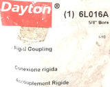 Dayton 6L016A Rigid Coupling 5/8" Bore