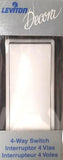Leviton Decora 112-05604-2WS Grounding Quiet Rocker Switch 4-Way 120-277VAC 15A