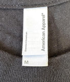 American Apparel Men's Hot Chip Graphic Black Short Sleeve Shirt Size Medium