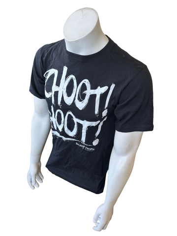 Anvil Men's Swamp People Choot Choot Black Short Sleeve Shirt Size Small