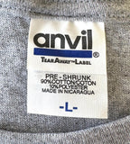 Anvil Men's Brew Thru Country Outer Banks Graphic Gray Short Sleeve Shirt Size L