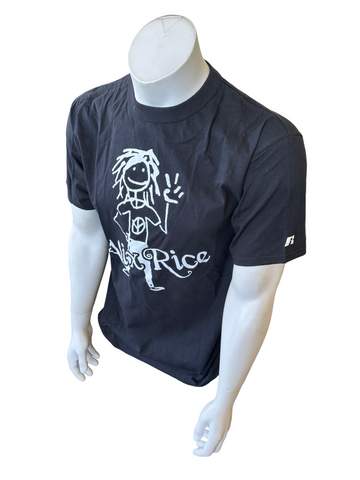 Russell Athletics Men's Alix Rice Graphic Black Shirt Size Medium