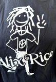 Russell Athletics Men's Alix Rice Graphic Black Shirt Size Medium