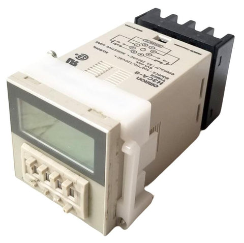 Omron H3CA-8 Timer Source 100-120VAC 50-60Hz 9VA Max Contact 3A 250VAC Resistive