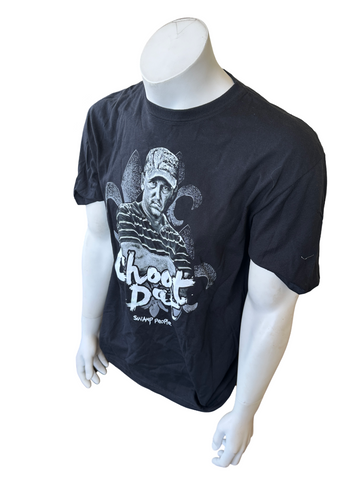Anvil Men's Swamp People Choot Dat Graphic Black Short Sleeve Shirt Size Large