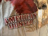 Delta Men's American Hunter Buck Graphic Tan Short Sleeve Shirt Size X-Large